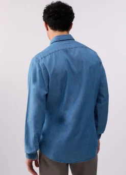 Camicia in denim chambray