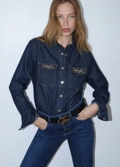 Camicia in denim slim fit
