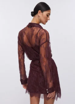 Camicia in pizzo chantilly