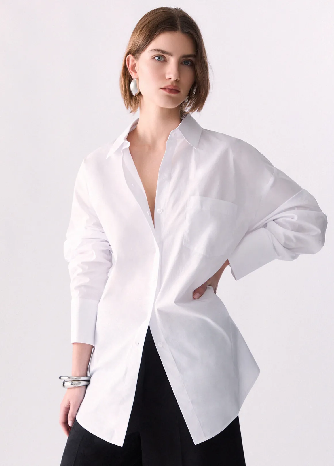 Camicia in popeline
