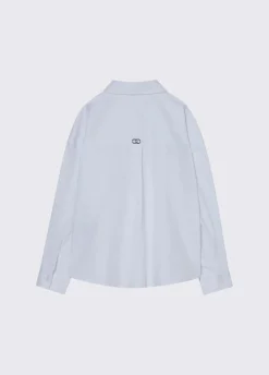 Camicia in popeline con ricami gioiello