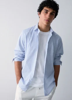 Camicia in popeline stampato