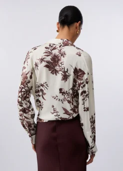 Camicia in raso stampato