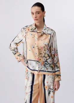 Camicia in twill stampato