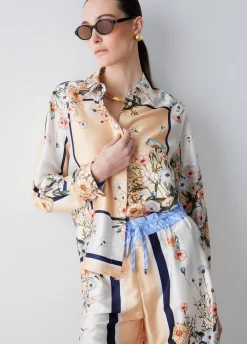 Camicia in twill stampato