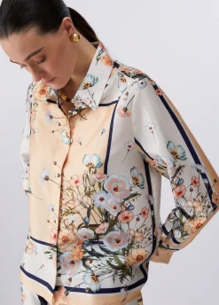 Camicia in twill stampato