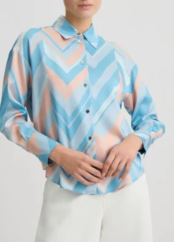 Camicia in twill stampato