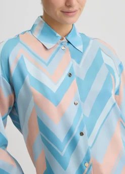 Camicia in twill stampato