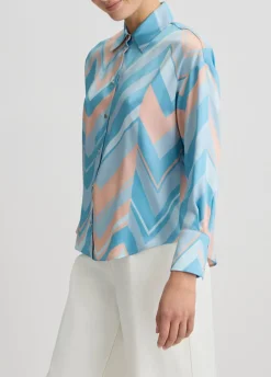Camicia in twill stampato