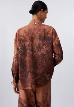 Camicia in twill stampato