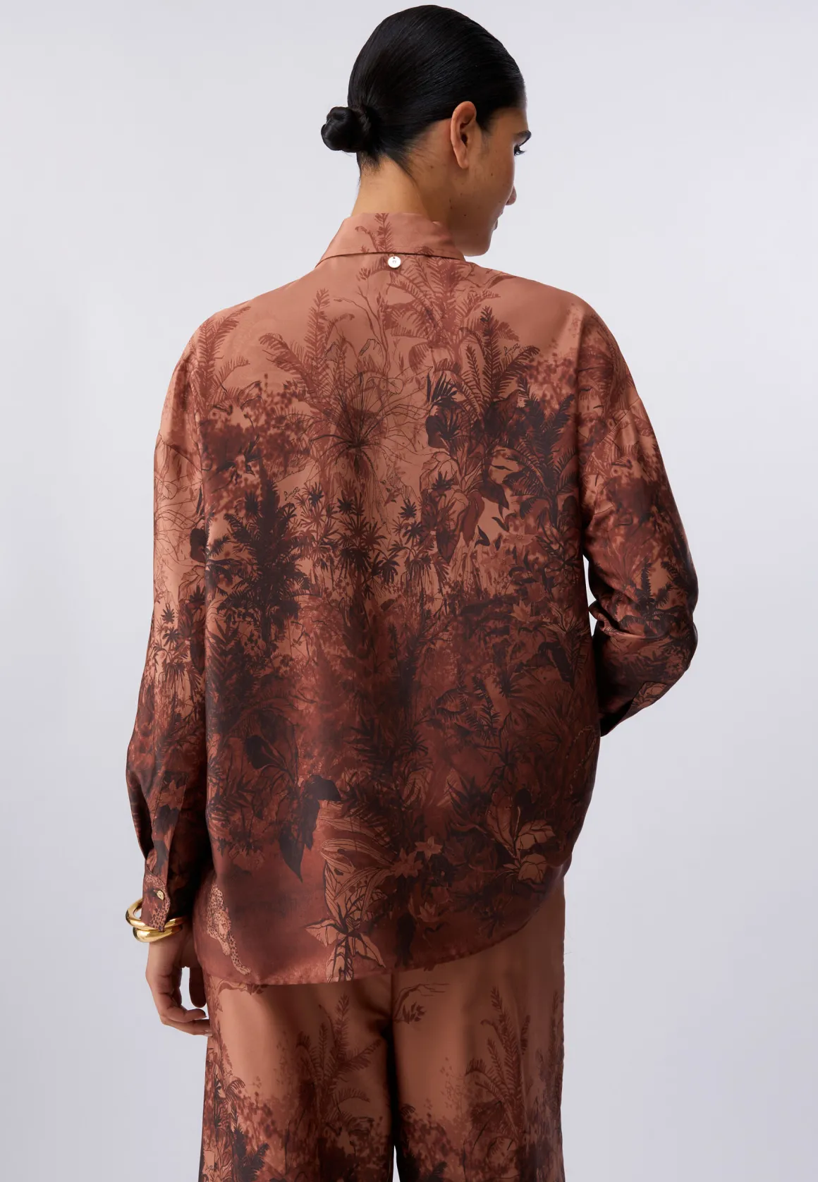 Camicia in twill stampato