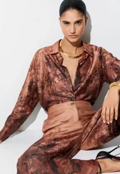 Camicia in twill stampato