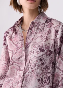 Camicia in twill stampato