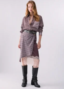 Camicia in twill stampato
