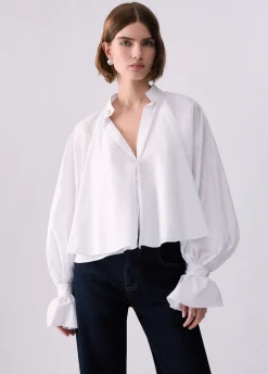 Camicia morbida in popeline