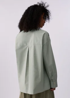 Camicia oversize con ricamo