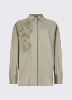 Camicia oversize con ricamo