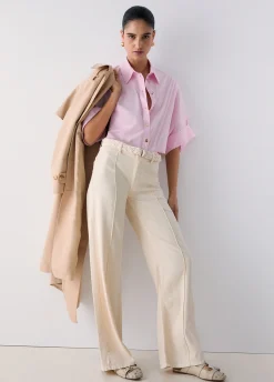 Camicia oversize in popeline