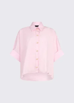 Camicia oversize in popeline