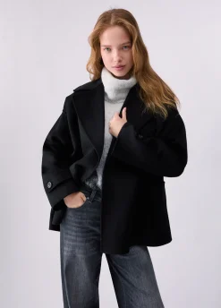 Cappotto corto in lana