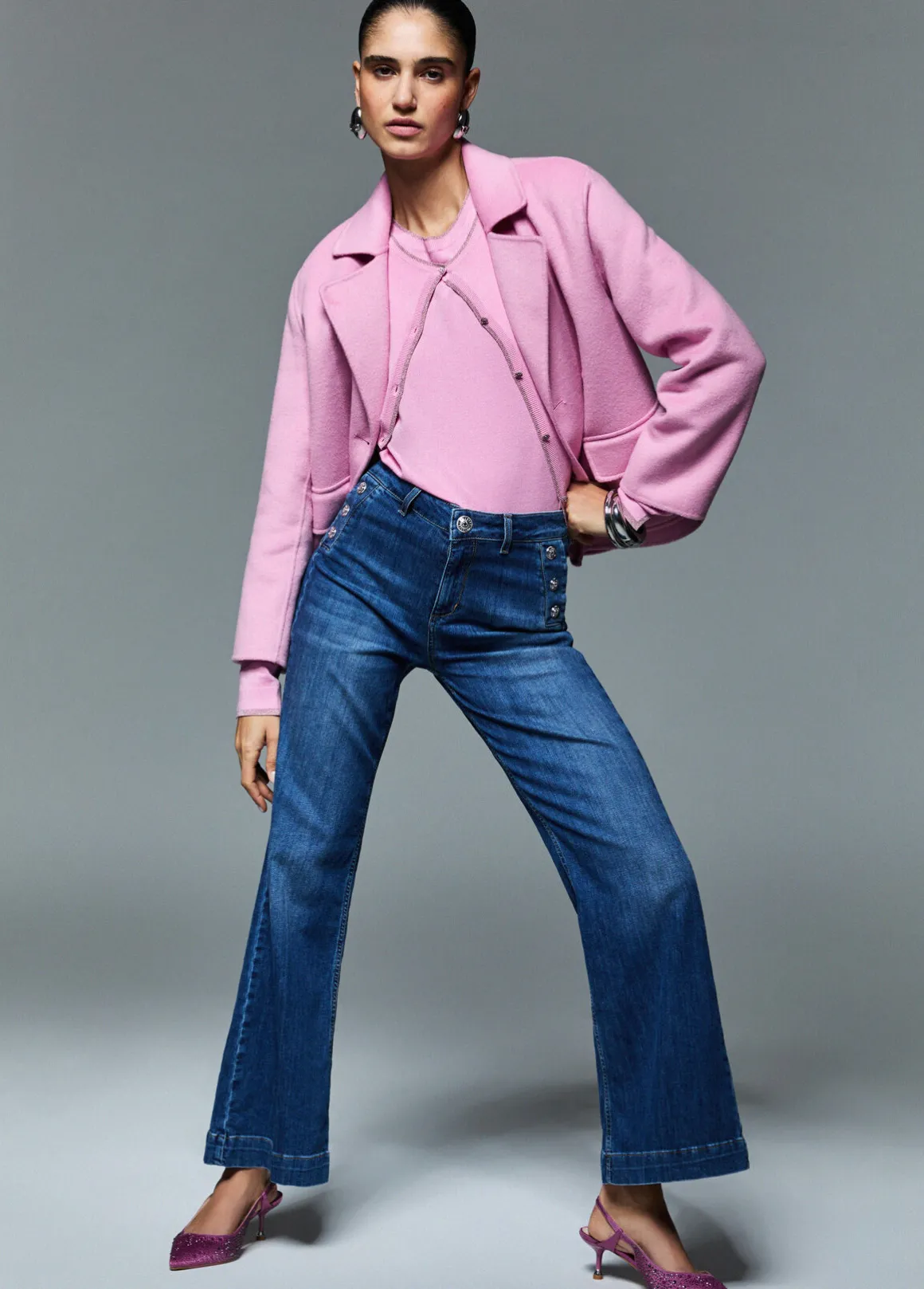 Cappotto corto in panno double