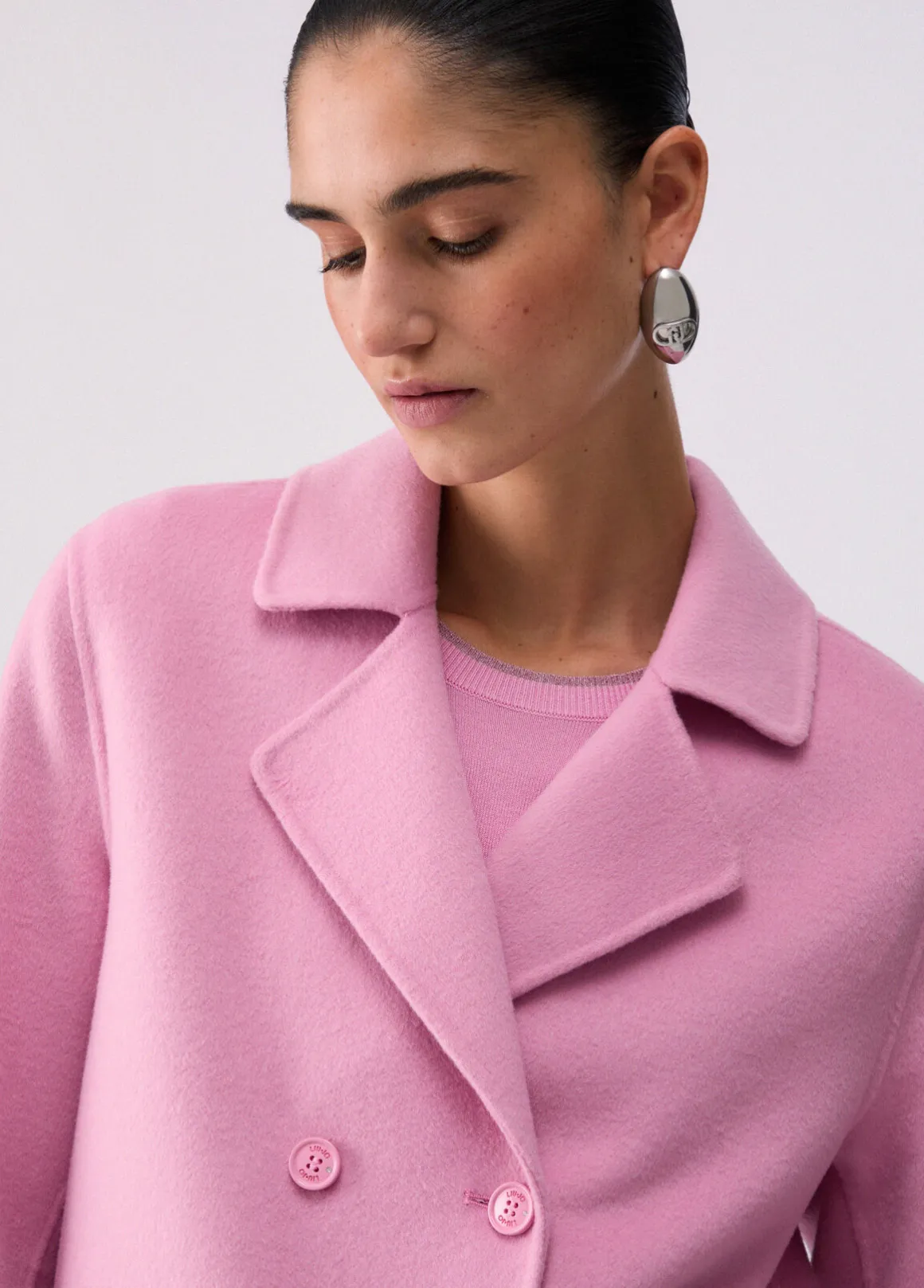 Cappotto corto in panno double