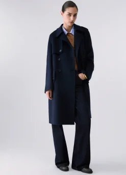 Cappotto lungo in lana