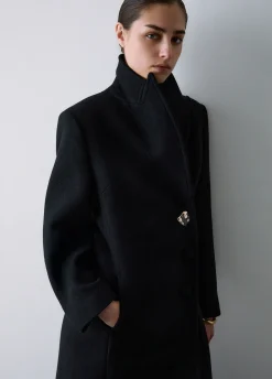 Cappotto lungo in lana