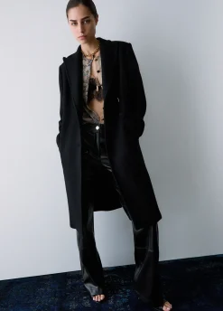 Cappotto lungo in lana