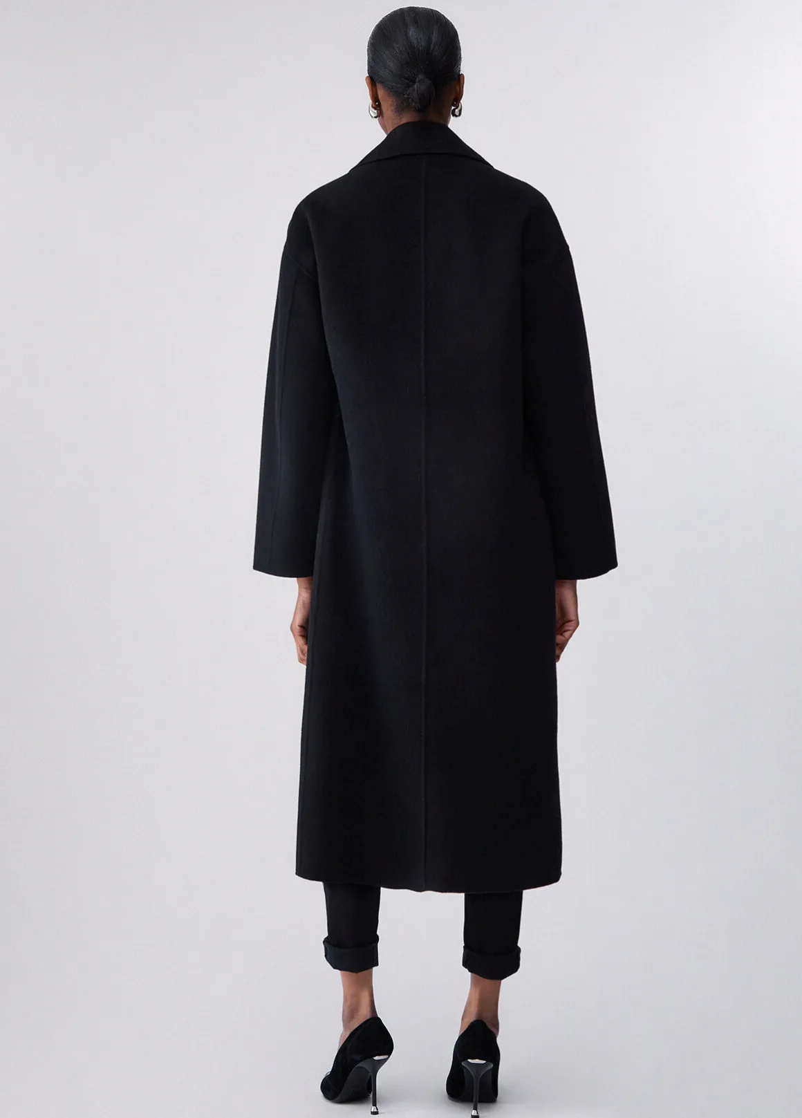 Cappotto lungo oversize in lana