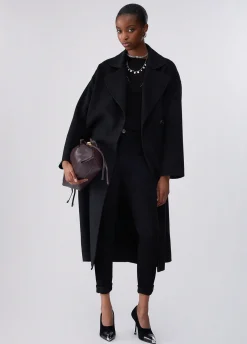 Cappotto lungo oversize in lana