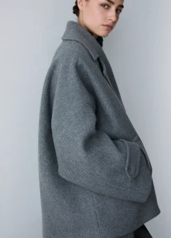 Cappotto oversize in lana
