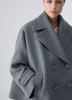 Cappotto oversize in lana