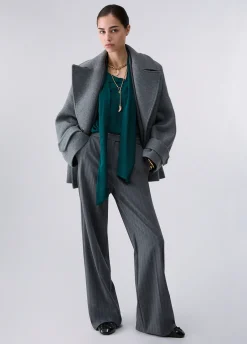 Cappotto oversize in lana