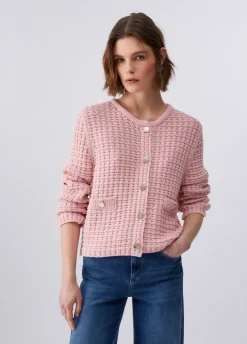 Cardigan a punto bark