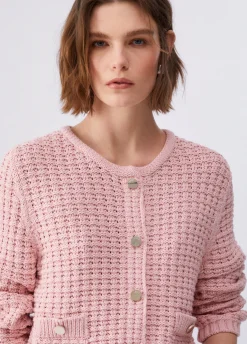 Cardigan a punto bark