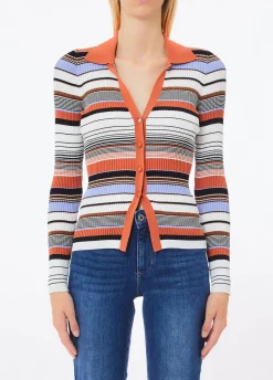 Cardigan a righe