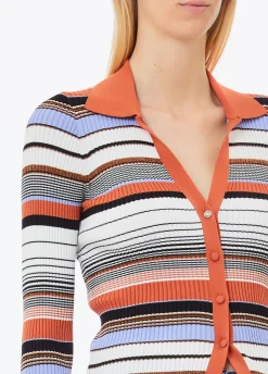 Cardigan a righe