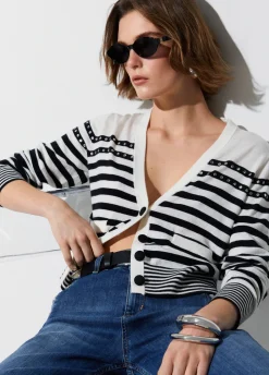 Cardigan a righe