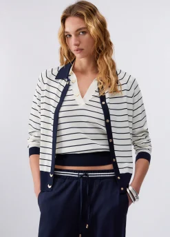 Cardigan a righe