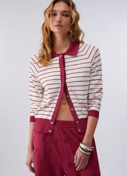 Cardigan a righe