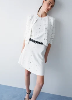Cardigan con borchie