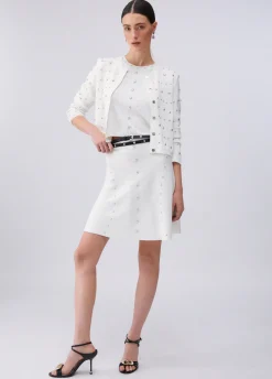 Cardigan con borchie
