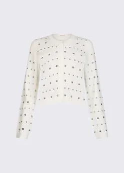 Cardigan con borchie
