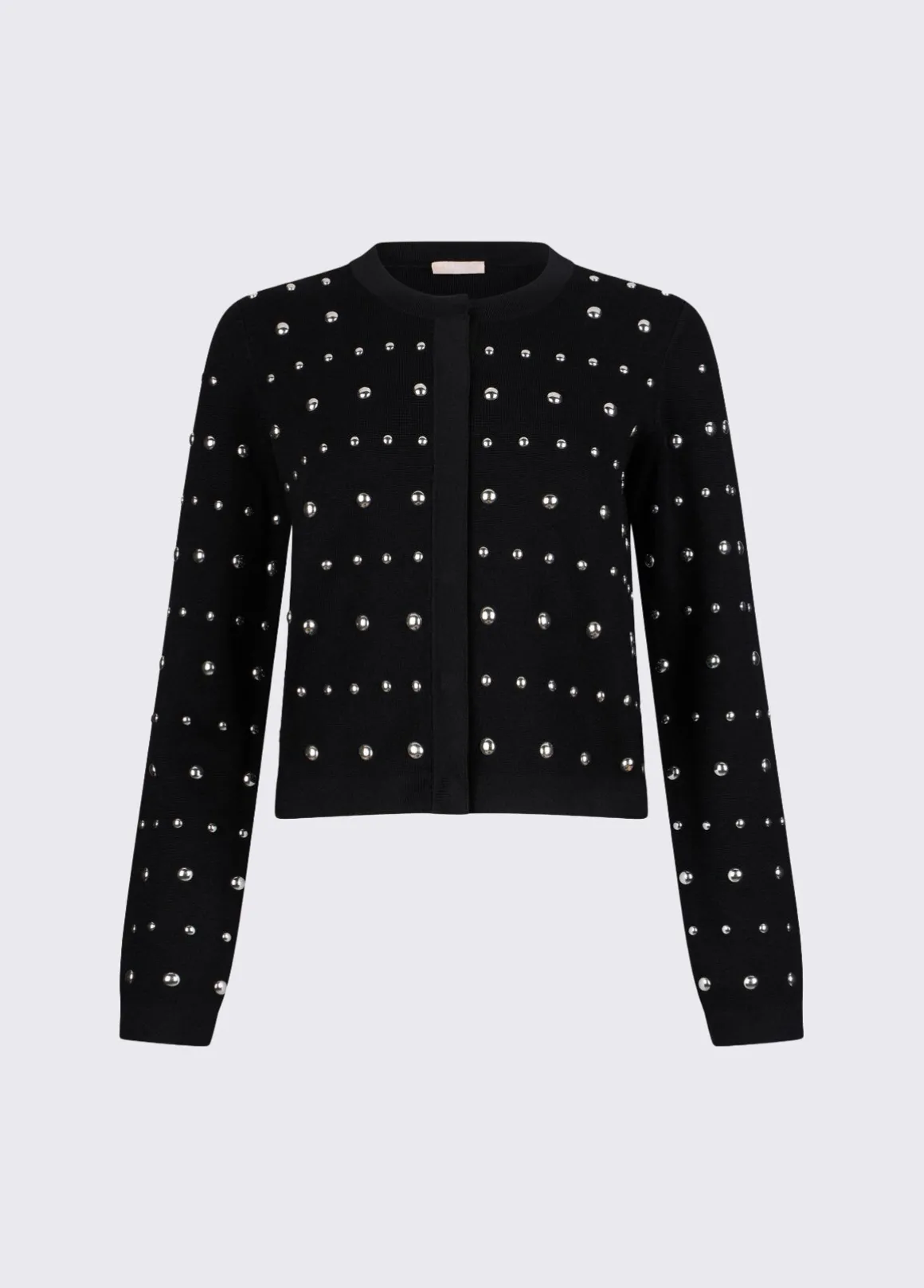 Cardigan con borchie