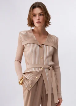 Cardigan con cintura