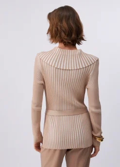 Cardigan con cintura