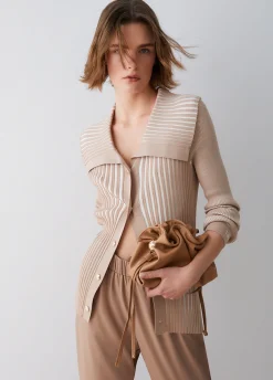 Cardigan con cintura