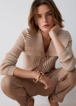 Cardigan con cintura