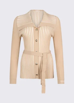 Cardigan con cintura